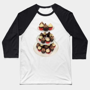 Cupcakes Tower Baseball T-Shirt